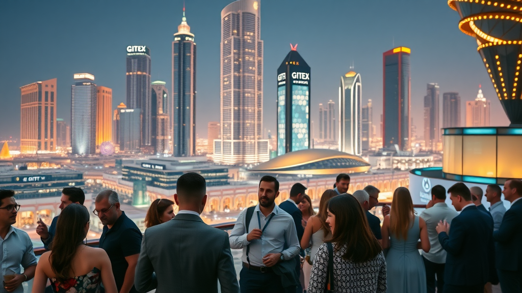 Exclusive GITEX Dubai venture networking event near World Trade Center with innovators.